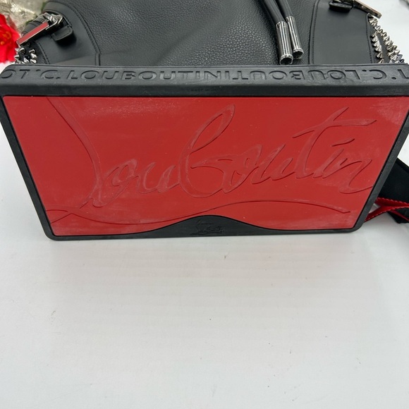 Unisex, Christian Louboutin, EXPLORAFUNK, black calf, leather backpack spiked - Picture 8 of 16